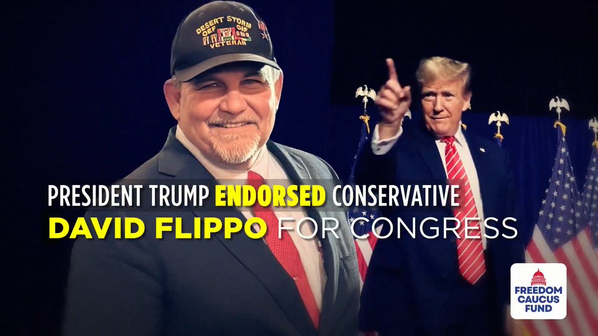 President Trump has ENDORSED David Flippo for Congress to defend our border, our values and President Trump’s America First Agenda. Vote David Flippo for Congress!