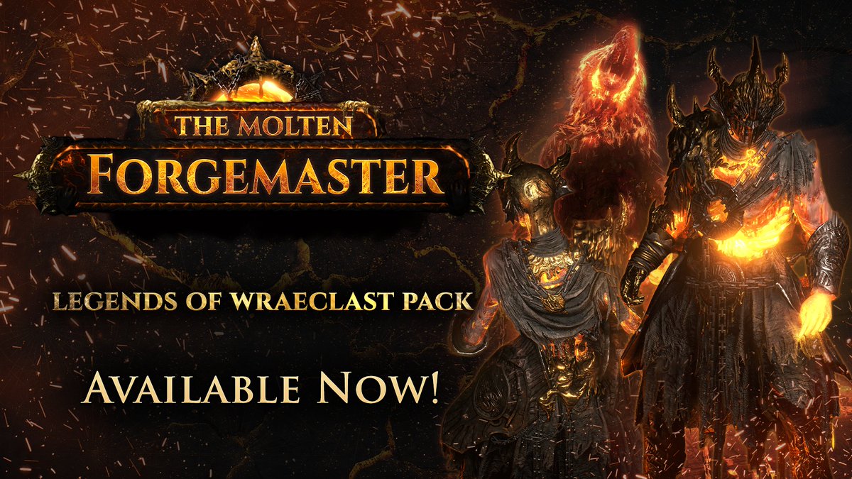 Channel the fury of Mektul, or harness the plague with the new Legends of Wraeclast Packs - The Molten Forgemaster and Blightborn Ranger Premium Cosmetic Packs 🔥 Check them out here: