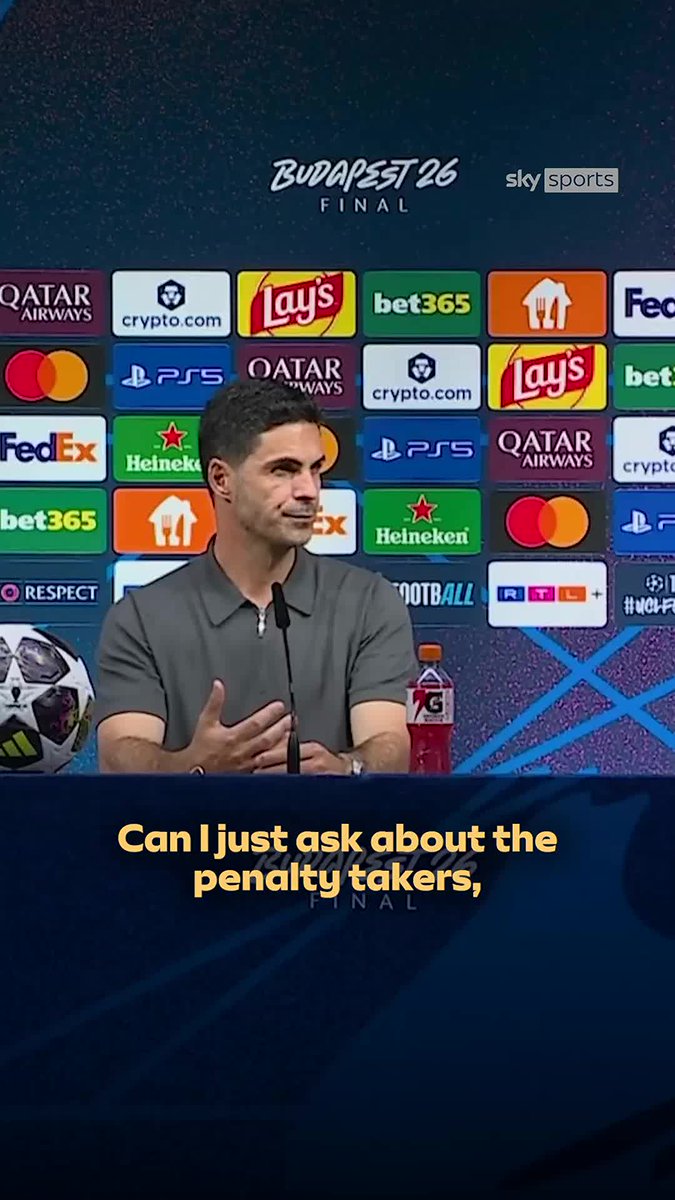 Mikel Arteta explains why Gabriel took the fifth penalty for Arsenal in their Champions League defeat to PSG 🗣️🏆