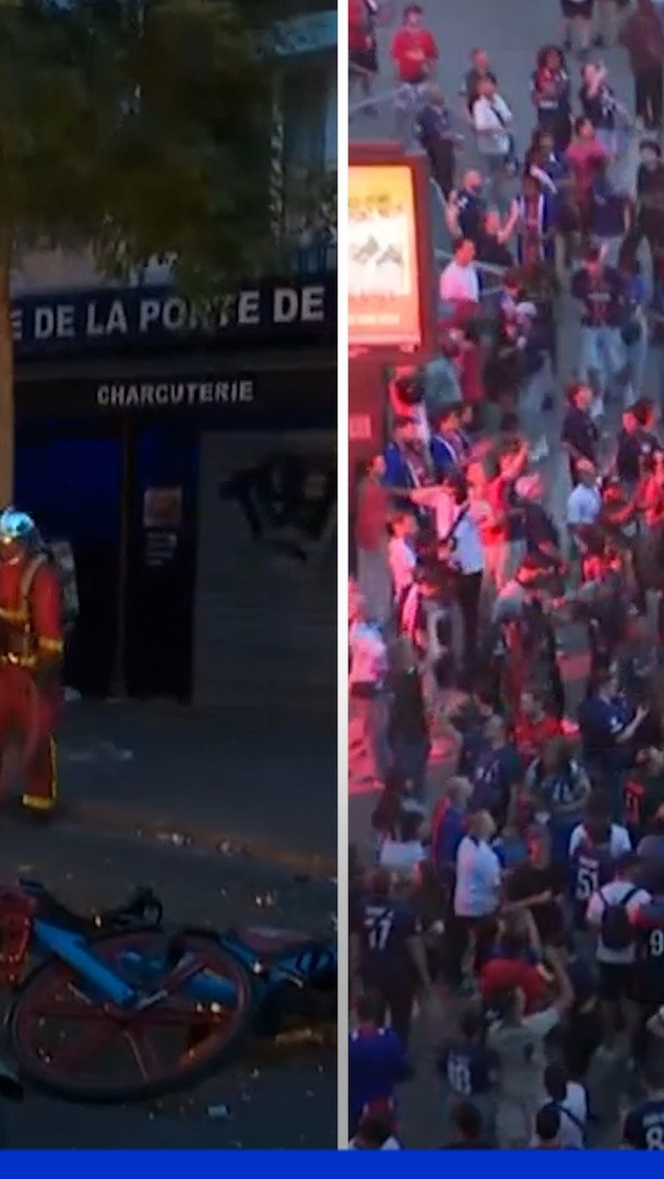 PSG champion d'Europe: les images des scènes de liesse à Paris avec quelques tensions