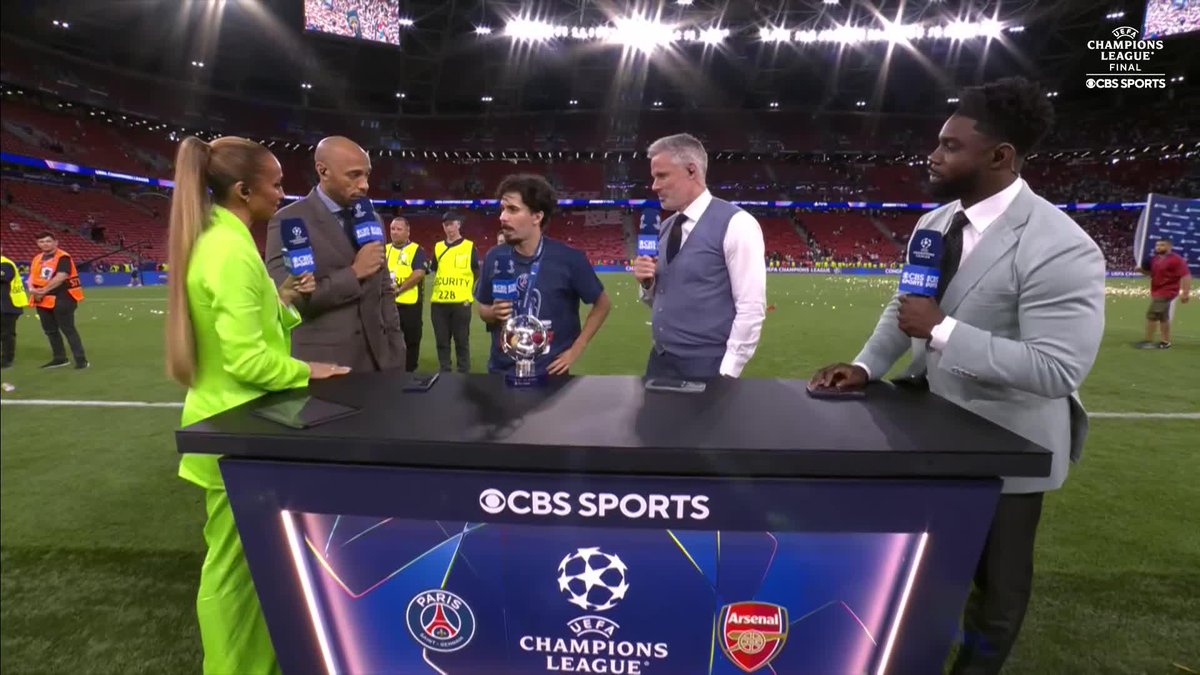 "I think [Luis Enrique] is the main character of this team and he deserves all of this, not just because he is an incredible coach but most of all the person he is." Player of the Match Vitinha speaks to #UCLToday about how much PSG's manger means to the team 🗣️