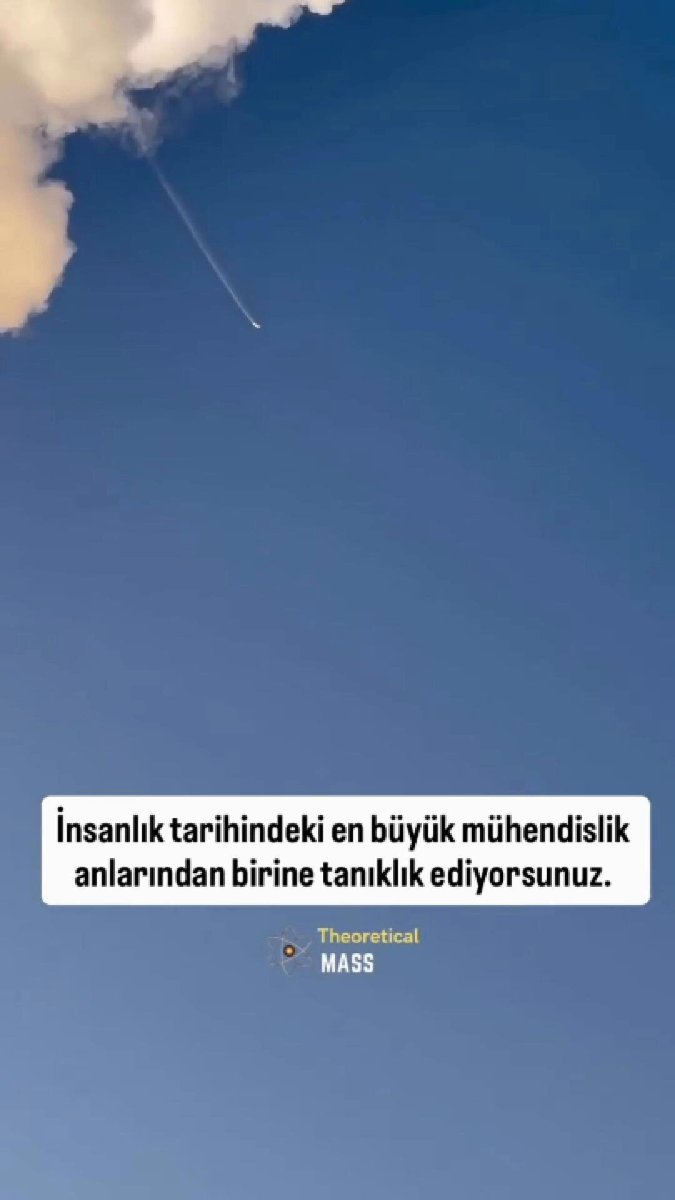 SpaceX sınırları zorluyor! Şu olay var ya, insanlık tarihinin en büyük mühendislik harikalarından biri. Kaç ton ağırlığında, yaklaşık 100m uzunluğunda ki dev bir cismi bilmem kaç bin metre yüksekten indirip olduğu gibi yakalamak çok başka bir seviye.