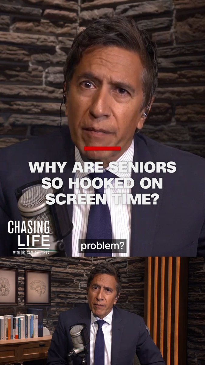 It’s not just teenagers racking up too much screen time. On this week’s Chasing Life, Dr. Sue Varma, MD, PC, DFAPA and I examine why some seniors are spending up to 8-10 hours a day staring at their devices and what we can all do to reduce our electronics use. Full episode here: and wherever you get your podcasts.