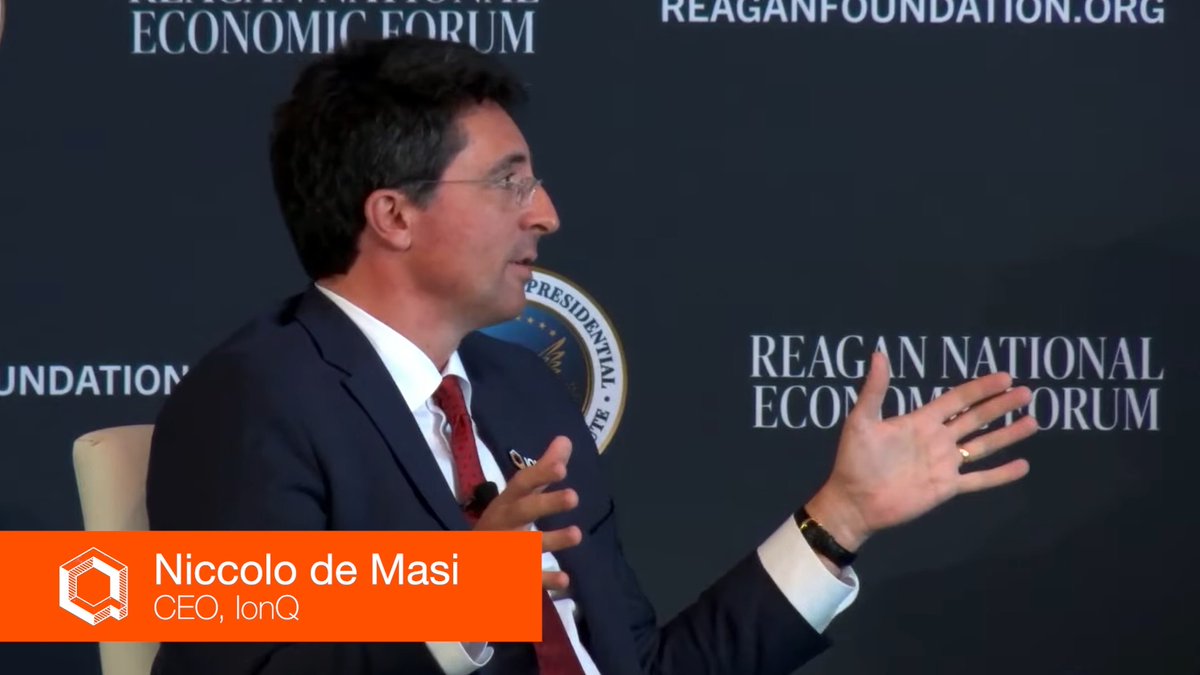 Our CEO Niccolo de Masi at the Reagan National Economic Forum on the impact of quantum technology across industries; where it dovetails with classical computing, GPUs and AI; how a century of the computing revolution has been leading to this point; and what it means for the world. #IonQ #QuantumIsNow #RNEF Ronald Reagan Institute (RRI) Ronald Reagan Presidential Foundation & Institute