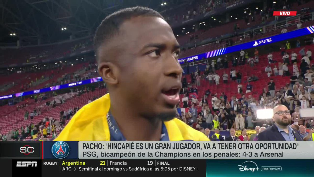 "INSPIRA MUCHO A LOS ECUATORIANOS QUE VEAN QUE SI SE PUEDE" Willian Pacho, su relación con Piero Hincapié y la importancia de tener a dos jugadores de Ecuador enfrentadonse en la final de la #CHAMPIONSxESPN. 📺 #SportsCenter | #DisneyPlus Plan Premium