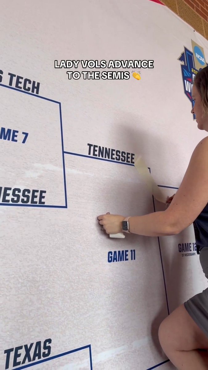 Next up: Semifinals 👏 #WCWS x Tennessee Softball