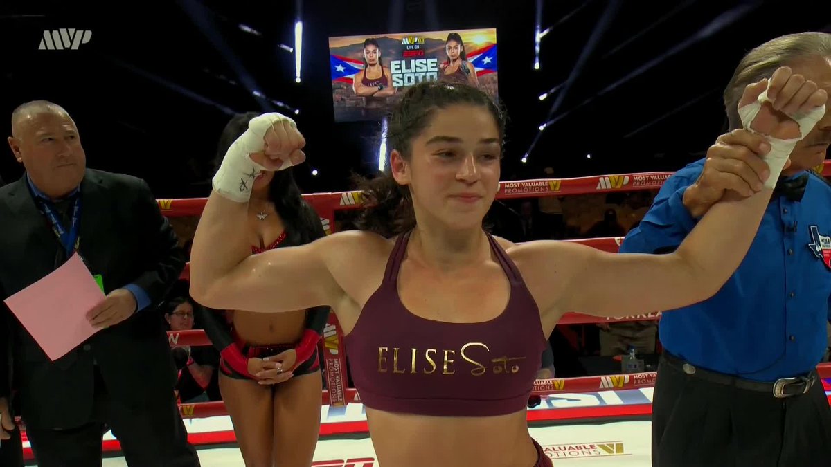 Impressive post-fight interview from Elise Soto after a hard-fought first fight of the night