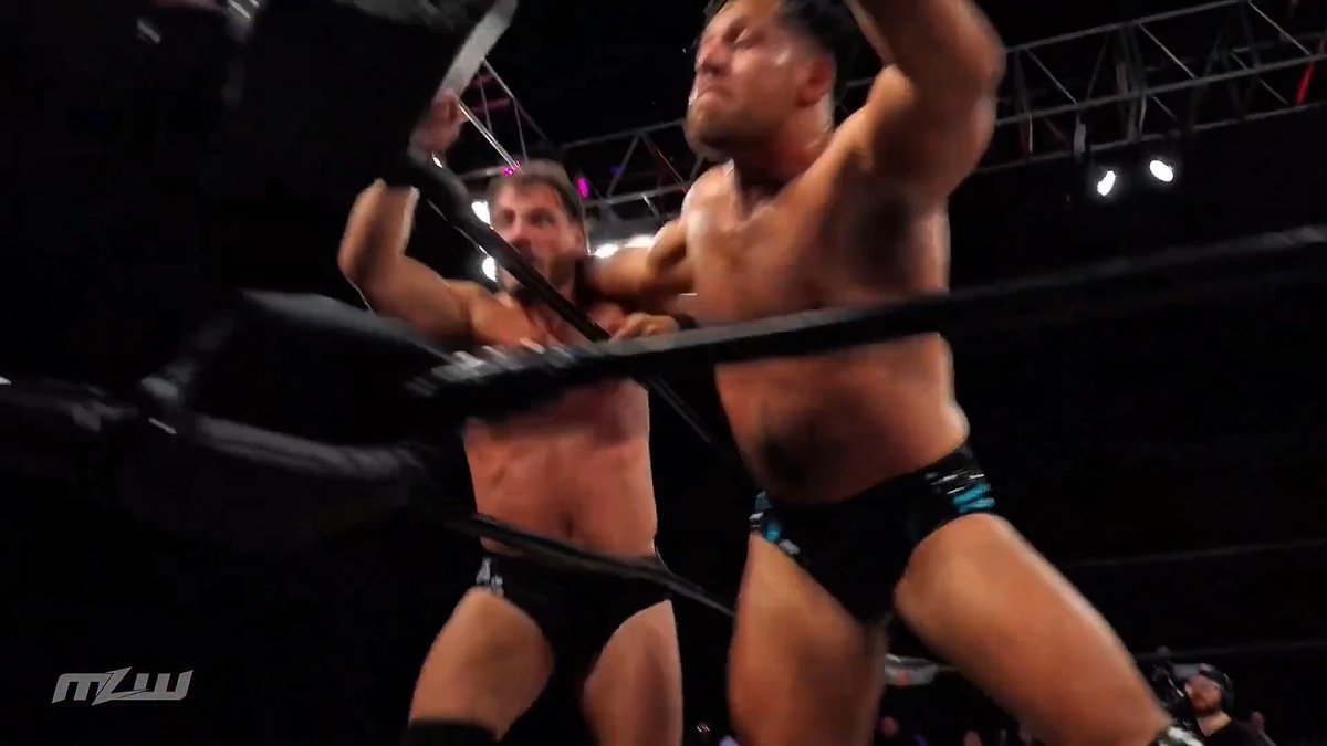 Both Daniel Healy and Trevor Lee are leaving it ALL in the ring! The season premiere of MLW FUSION is streaming NOW: ▶️