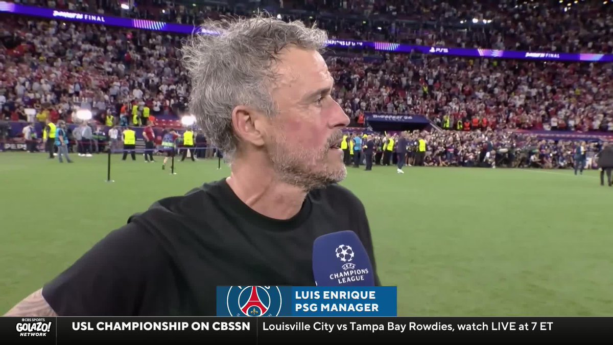 “It is the best moment of the season.” Luis Enrique is full of excitement after leading PSG to their second Champions League title 🏆