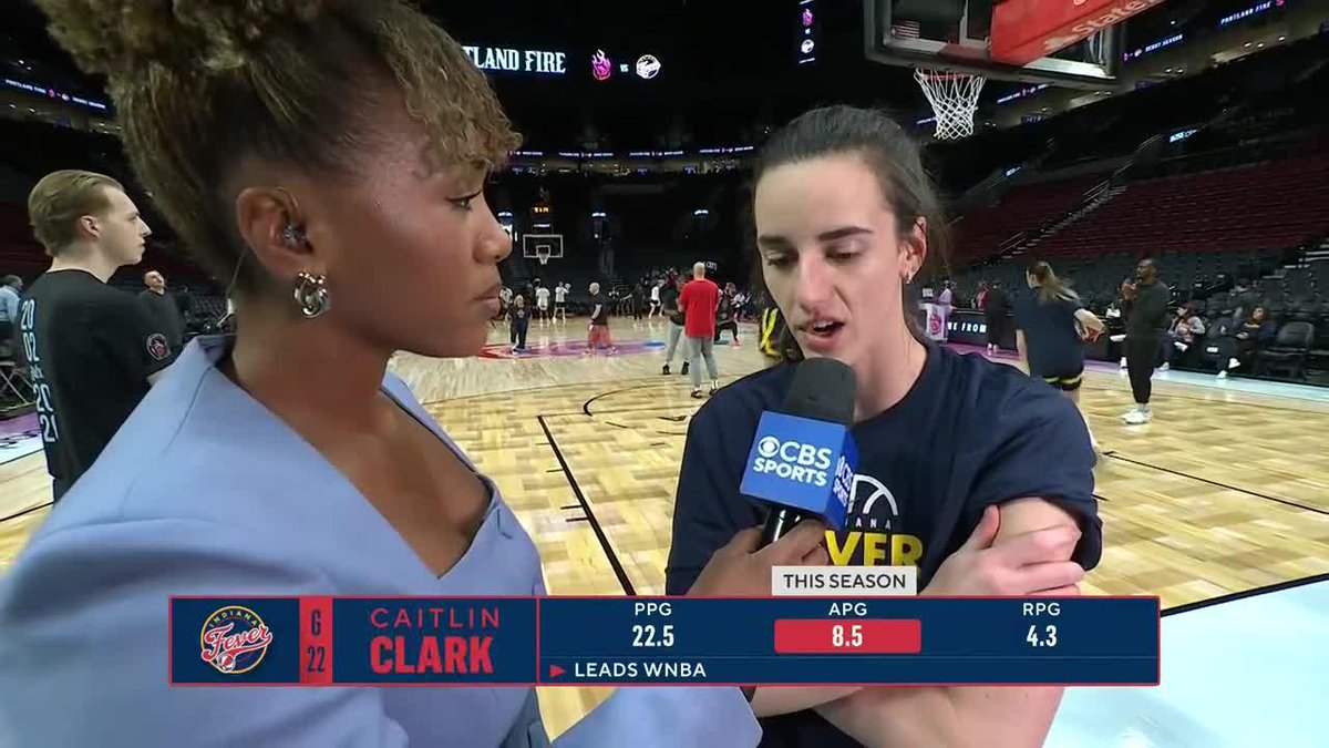 "We think we can kind of exploit them [in the paint], so we need to do the best we can to get our post players the ball." Caitlin Clark told Tiffany Blackmon that getting the ball inside tonight vs. the Fire will open up a lot of options for their offense.
