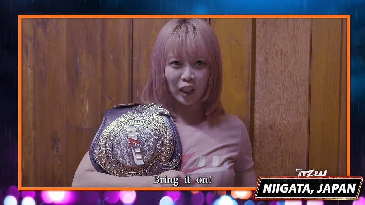 BRING IT ON!! The MLW Featherweight Champion Shoko Nakajima (中島翔子 Shoko Nakajima) has accepted the challenge of Shotzi Blackheart. Catch this one NEXT Saturday on an all-new episode of MLW FUSION! ▶️ (6:05 pm ET) 👊 @VEEPS (9 pm ET) 📺 beIN SPORTS USA (10 pm ET)