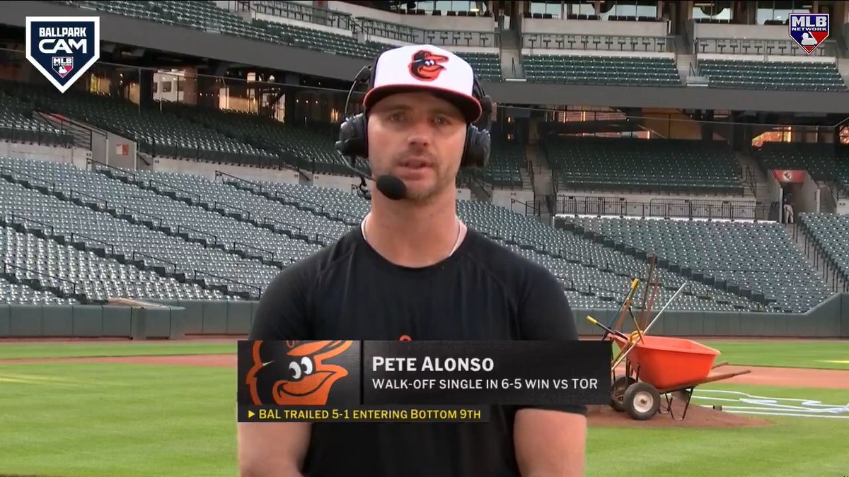 "That was a stellar effort from everybody... everyone delivered just unbelievable at-bats." Pete Alonso joined Chris Young & Lauren Gardner on MLB Tonight after his walk-off hit capped off a five-run 9th inning for the Baltimore Orioles.