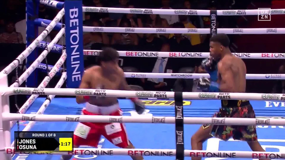 Omari Jones DROPS Diego Osuna in the FIRST ROUND! 😳 #FosterFord | Live NOW on DAZN ▪️