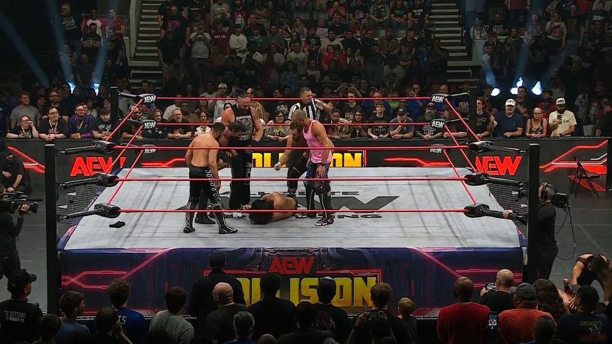 COLLISION ENDS WITH A FACTION WAR. • DeathRiders (tweeners) • Shane Taylor Promotions (heels) • The Conglomeration (babyfaces)
