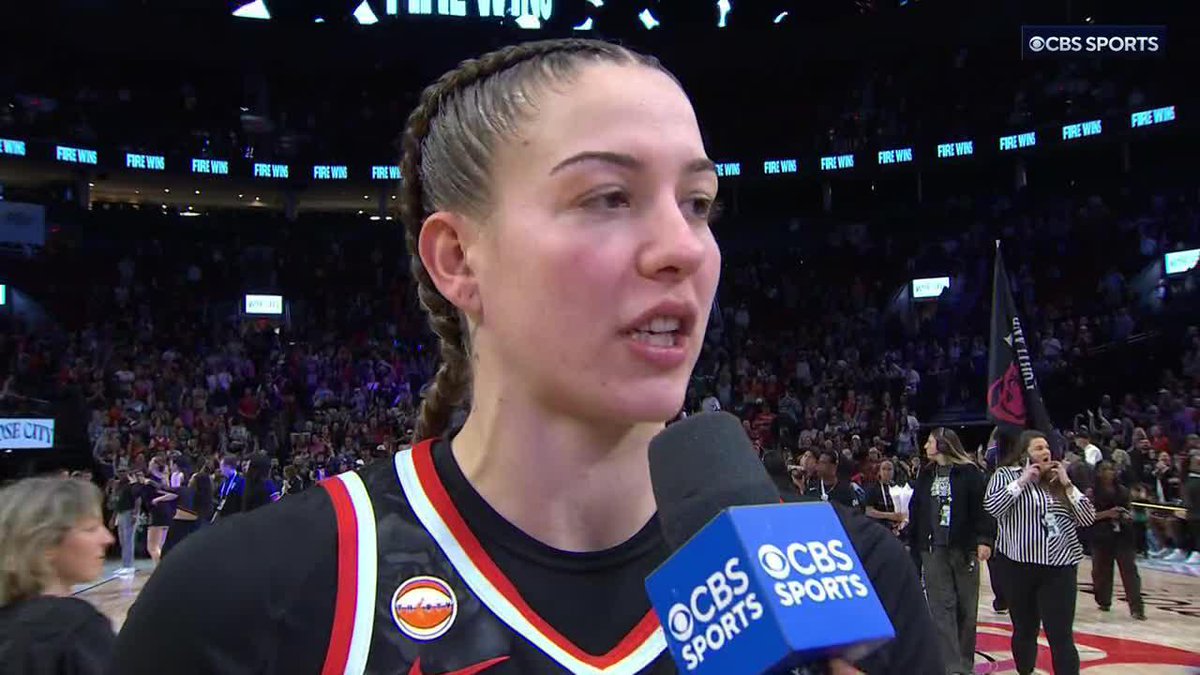 "We've been slept on before we got to start the season, but now getting this win is starting to show people we are a good basketball team." Emily Engstler told Tiffany Blackmon how this Portland Fire team has found success as a unit.