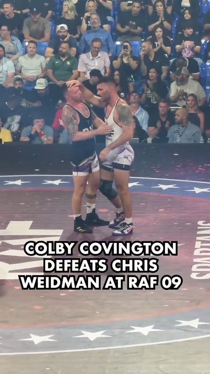 Colby Covington defeats Chris Weidman 5-4 at RAF 09! (🎥: @mikeHeck_JR)