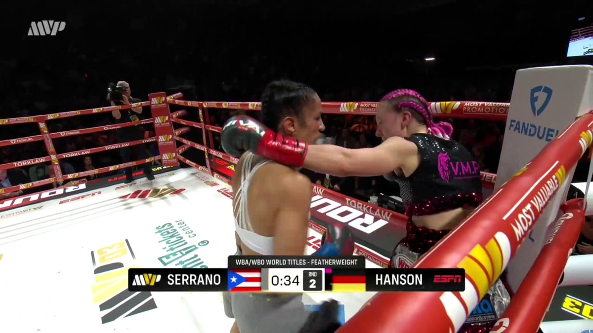 THE KNOCKOUT RECORD IS AMANDA SERRANO'S 🔥 Amanda Serrano gets the stoppage win on ESPN 💪