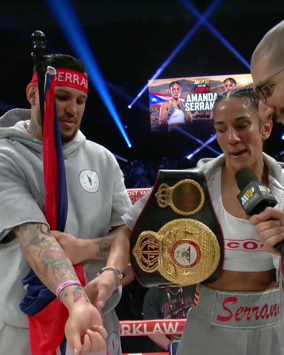 Amanda Serrano's trainer got a tattoo to honor her 32nd KO, the day BEFORE the fight 🥶