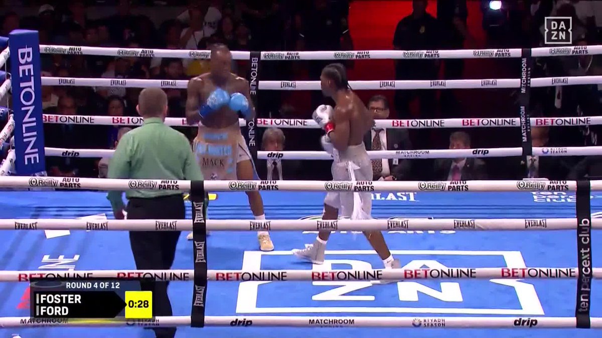 Ford landing shots on O'Shaquie Foster 👀 #FosterFord | Live NOW on DAZN ▪️