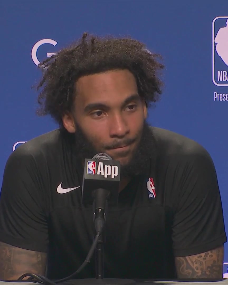 "We're not too worried about their fans. I'm 100% sure that the same way Knicks fans will travel, San Antonio fans will travel." - Julian Champagnie on Knicks fans
