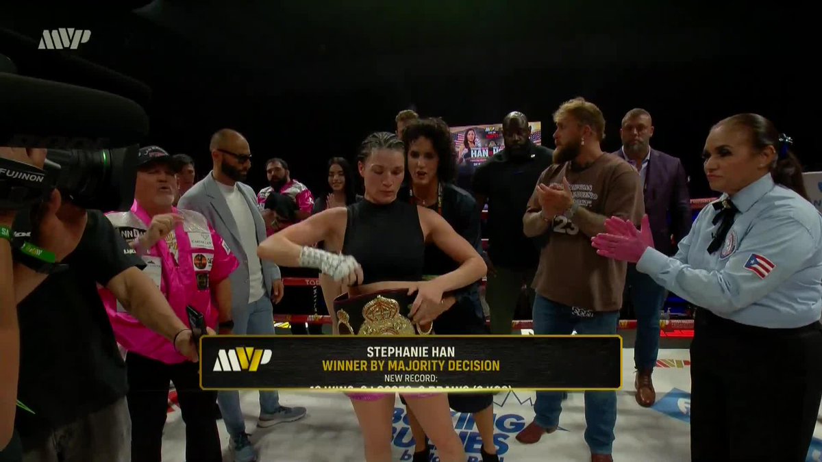 Stephanie Han retains her WBA lightweight world title!!! ——— #MVPW03