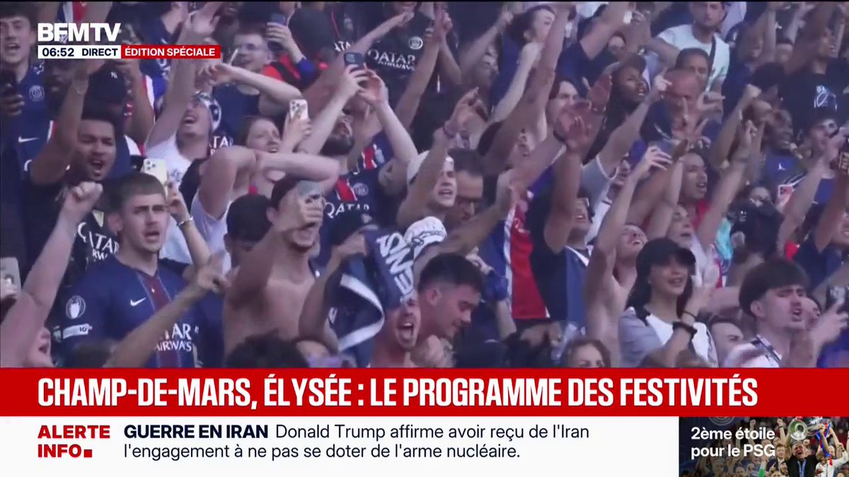 Sacre du PSG: une grande célébration populaire gratuite et ouverte à tous sera organisée au Champ-de-Mars devant la tour Eiffel