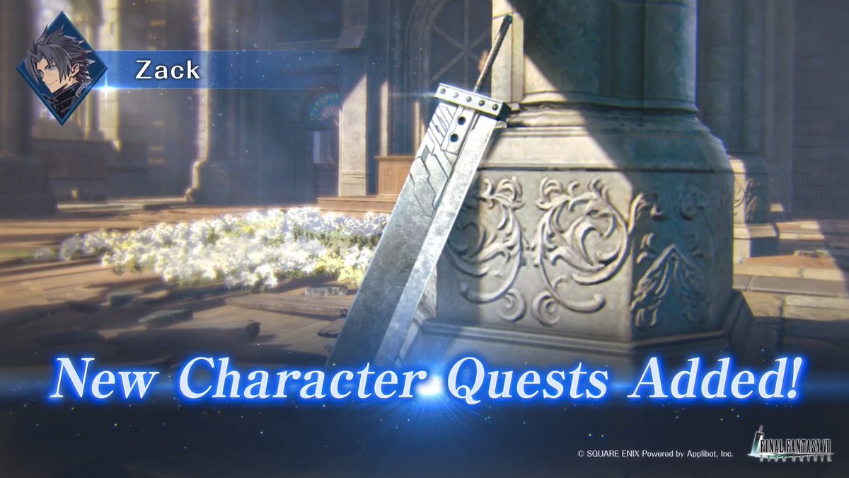 Character Quest Coming Soon! Here’s a sneak peek at Zack’s Character Quest CODE1, “My Hero,” coming Jun. 1 PDT! Stay tuned for the update! #FF7EC