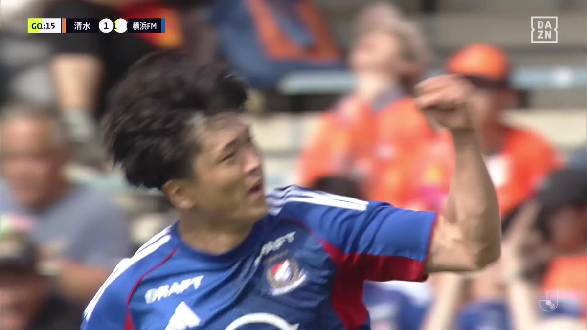 抜群のポジショニング👑 クルークスのドンピシャクロスを 谷村海那が頭で仕留めた！ 🏆 明治安田J1百年構想リーグ PO第1戦 🆚 清水×横浜FM 📺 #DAZN ライブ配信中 #Ｊリーグ #だったらDAZN
