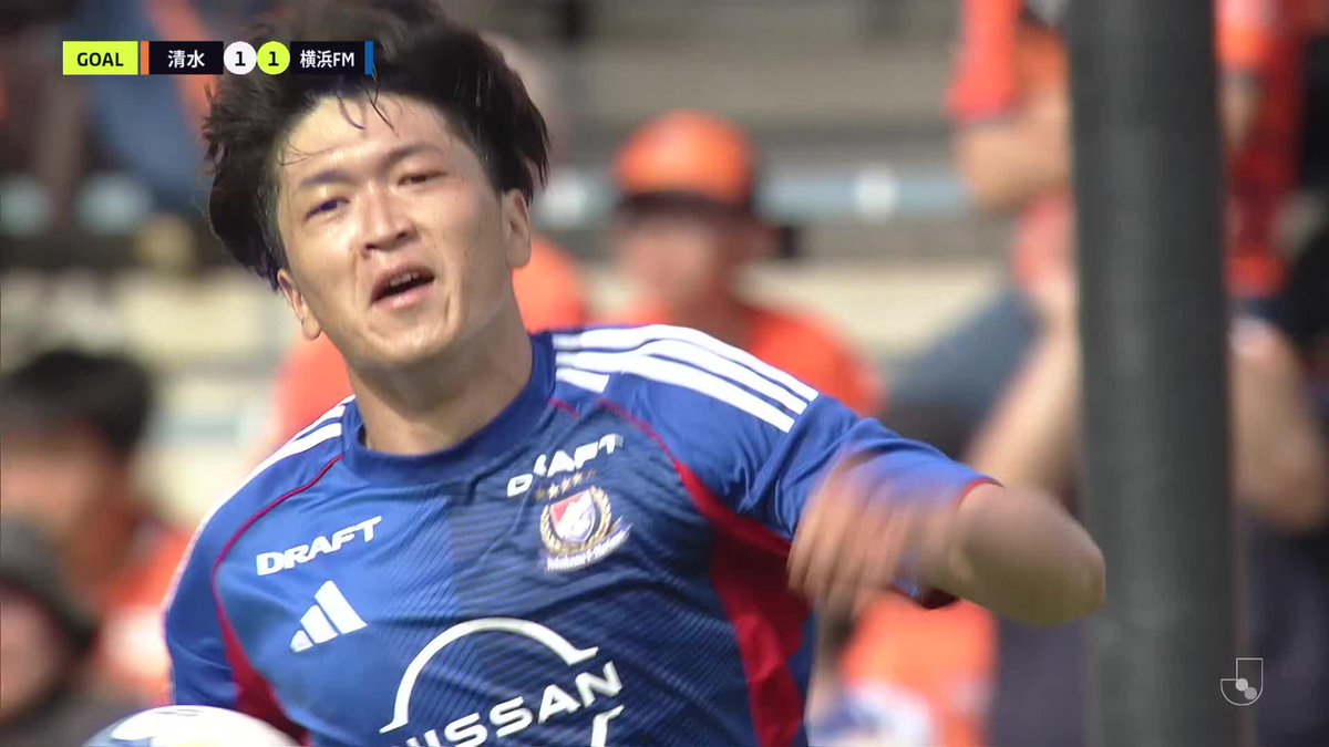 ジョルディ クルークスの高精度クロスに 谷村海那が合わせて同点！🔥 🎦 ゴール動画 🏆 明治安田Ｊ１百年構想リーグ プレーオフラウンド 第1戦 🆚 清水vs横浜FM 🔢 1-1 ⌚️ 72分 ⚽️ 谷村 海那（横浜FM） #Ｊリーグ