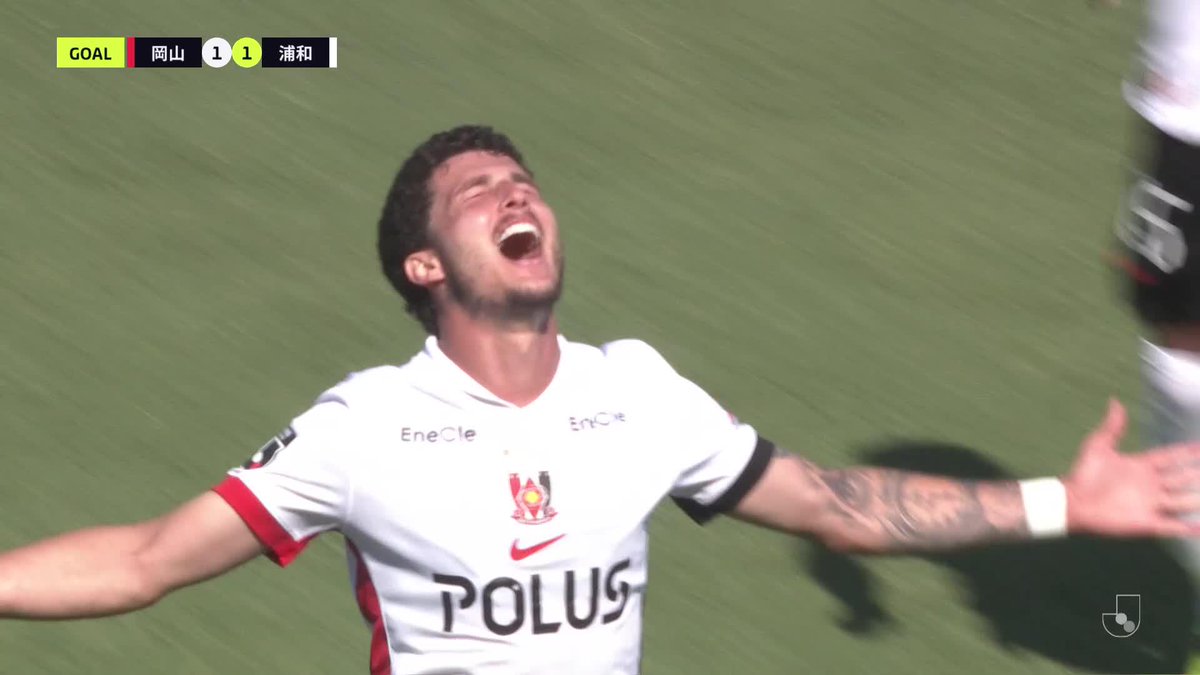 ダニーロ ボザのヘディング弾で浦和が追いつく💪 🎦 ゴール動画 🏆 明治安田Ｊ１百年構想リーグ プレーオフラウンド 第1戦 🆚 岡山vs浦和 🔢 1-1 ⌚️ 70分 ⚽️ ダニーロ ボザ（浦和） #Ｊリーグ