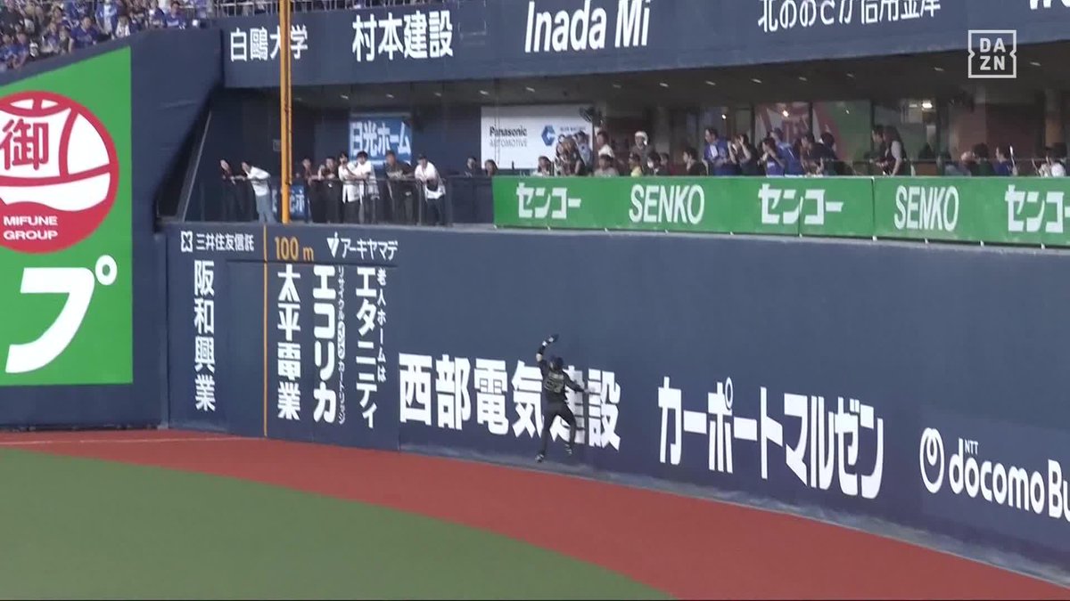 勝利に導くファインプレー まさに“フェンス際の魔術師” 中川圭太 ジャンプ一番で好捕! ⚾️オリックス×中日 #Bs2026 #だったらDAZN