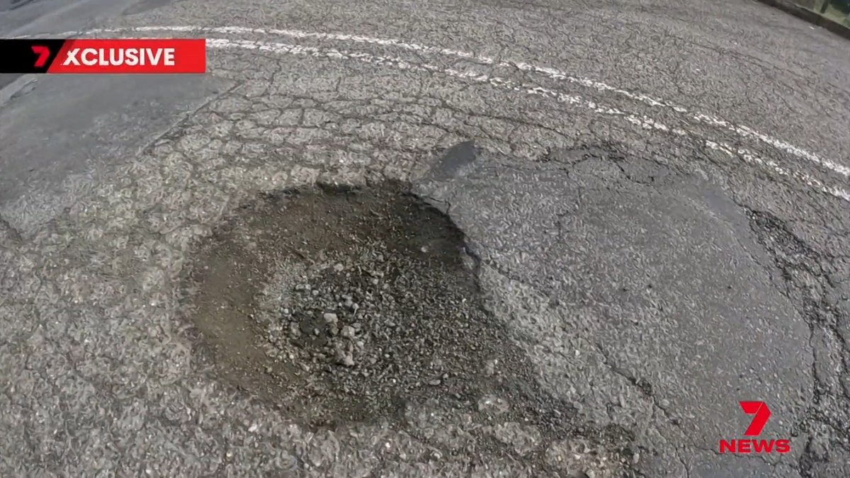 Sydney's potholes are getting worse. A 7NEWS investigation starting tonight reveals a massive blowout in tyre damage and wheel repairs. Potholes across the city are leaving drivers and riders injured and frustrated, and they're getting next to nothing in compensation.