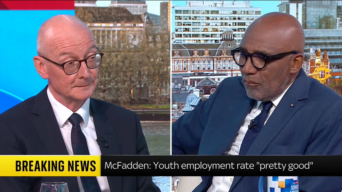 'When are you going to legislate to give young people, the same living wages as people over 18? You promised to do it.' - Trevor Phillips Labour's Pat McFadden replies that 'minimum wage rate is set by the low pay commission'. TP - 'So why did you put it in your manifesto?'