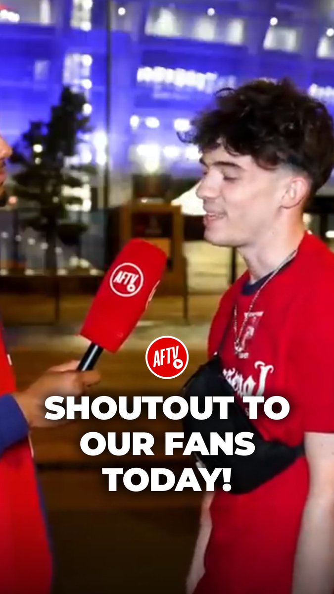 The support for this Arsenal team has been fantastic! ❤️ #AFTVBudapest