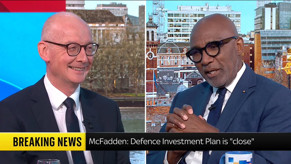"When will we see the defence investment plan?" - Trevor Phillips "Pretty soon" - McFadden "What is pretty soon?" - Trevor "It will be more like weeks than months." - McFadden Trevor pushes McFadden about publishing the defence investment plan