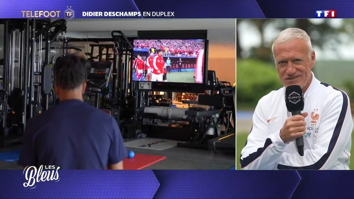 🚨 Didier Deschamps 🇫🇷 FÉLICITE LE PARIS SAINT-GERMAIN après leur sacre en Ligue des champions. 👏❤️💙 🎥 Téléfoot