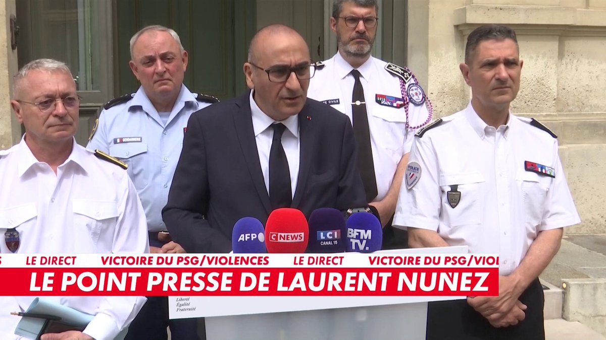 «La situation était globalement sous contrôle», affirme Laurent Nuñez, ministre de l'Intérieur, à propos des débordements survenus après la victoire du PSG. Toute l'info est à retrouver sur