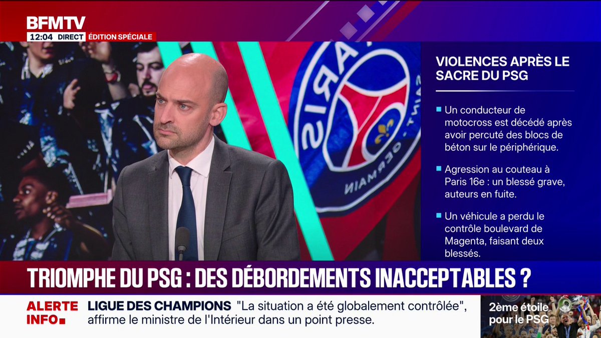 Jean-Noël Barrot: "Marine Le Pen dénigre systématiquement notre pays", déclare le ministre des Affaires étrangères, à propos de la victoire du PSG