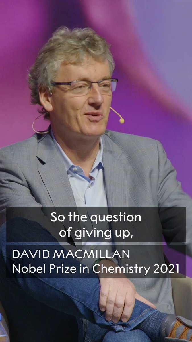 "We fail much more than we ever succeed. We know that. We accept that. We're amazing at dealing with failure. That's what scientists do." - 2021 chemistry laureate David MacMillan at the Nobel Prize Dialogue in Brazil What does failure mean to you?