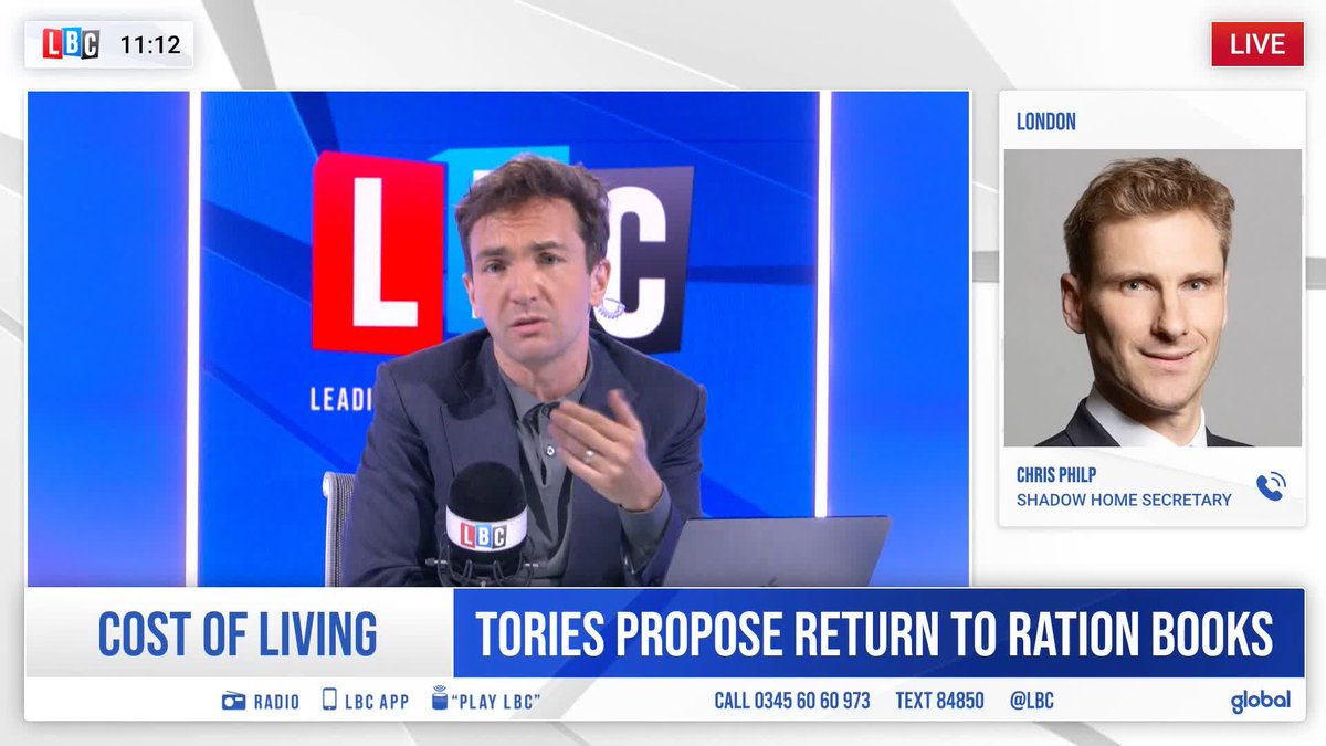 ‘Don’t you think that’s rather humiliating towards people?’ @Lewis_Goodall challenges Chris Philp on the Tories’ proposal to put former criminals on ration cards, rather than benefits.
