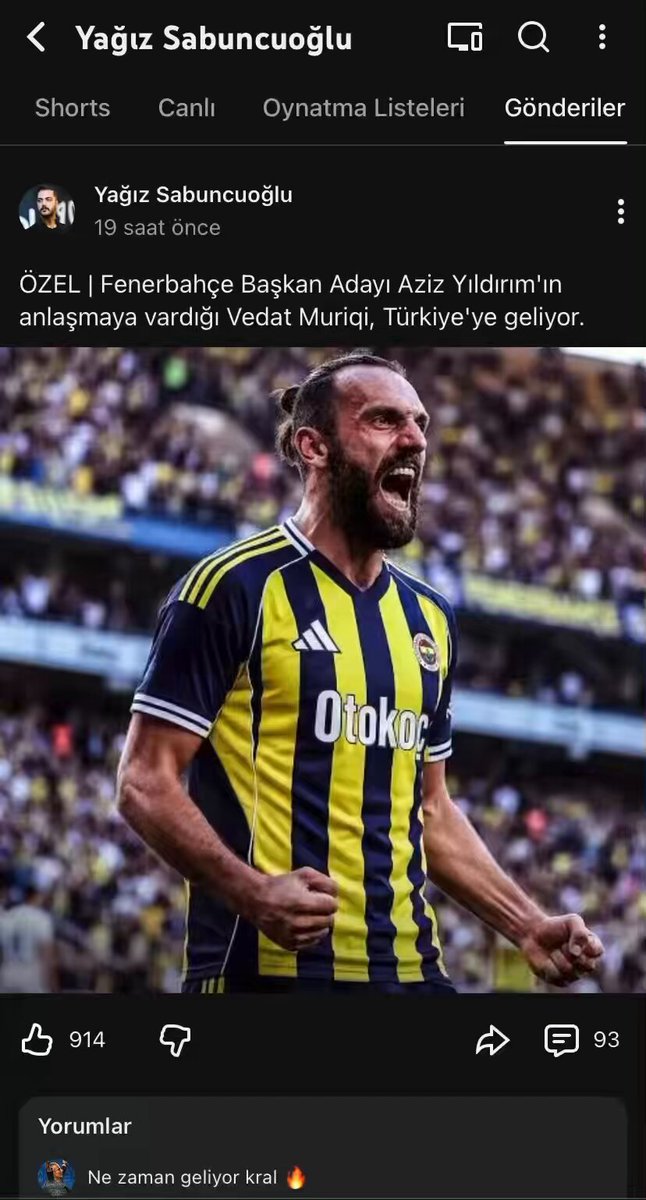 Yağız Sabuncuoğlu youtube kanalında yalnızca Aziz Yıldırım lehine paylaşımlar yapıyor. Hakan Safi'nin isminin geçtiği paylaşımların tamamı aleyhine tepki çektirecek paylaşımlar. Büyük operasyon çekiyor.