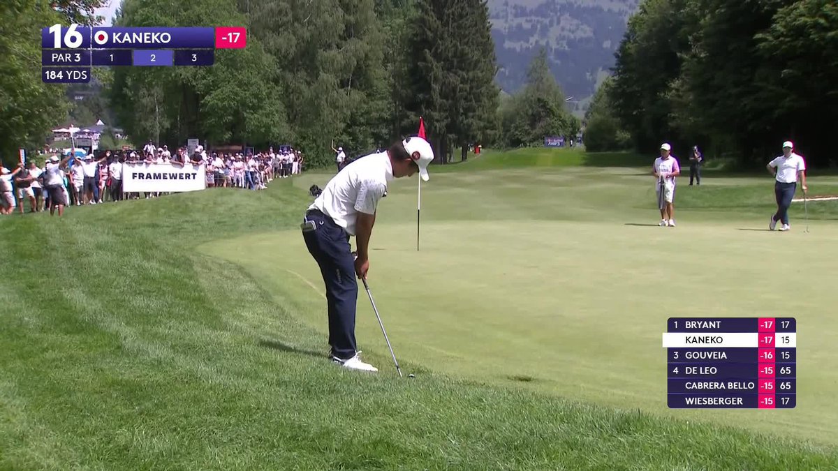 WOW, SURELY NOT! Kota Kaneko chips in to re-take the solo lead when he'd all but given up on the shot ๐คฏ #AustrianAlpineOpen