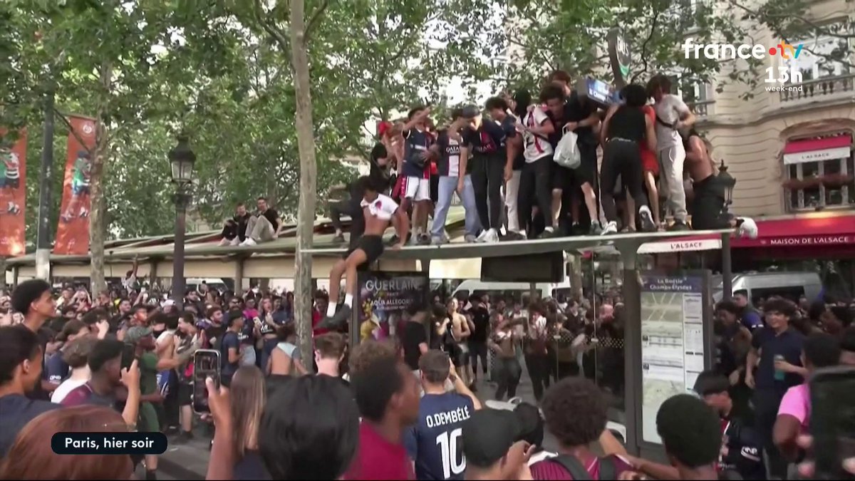 🔴 Un accident mortel de motocross a eu lieu dans la nuit du samedi 30 au dimanche 31 mai sur le périphérique à Paris, en marge des célébrations de la victoire du PSG en Ligue des champions. Au total, 780 interpellations sont intervenues en France. #JT13H