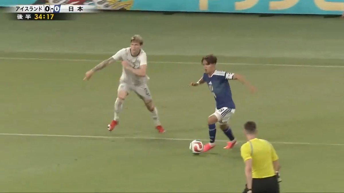 🏆キリンチャレンジカップ2026 ひとつになるから強くなる。 🇯🇵SAMURAI BLUE vs アイスランド代表🇮🇸 久保建英がカットインから、シュートまで持ち込む🪄 地上波日テレ系＆TVerで只今放送中❗ ※一部地域除く ▶ 📱DAZNにて無料ライブ配信 #最高の景色を #サッカー日本代表