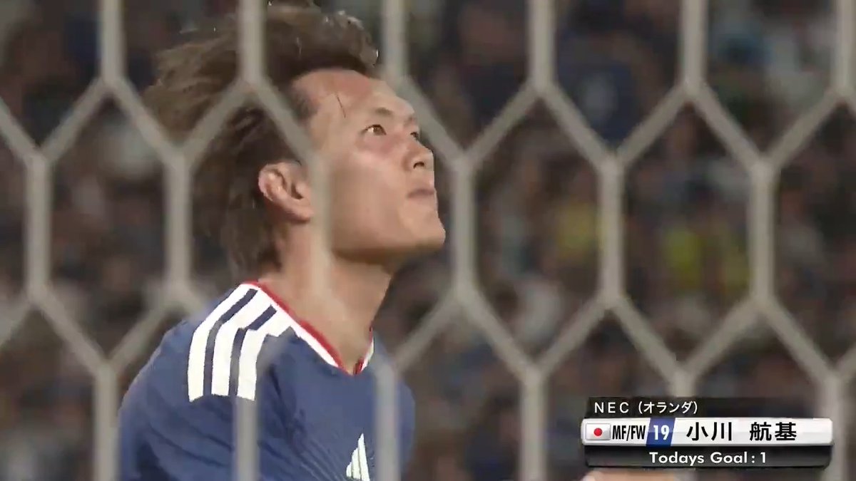 🏆キリンチャレンジカップ2026 ひとつになるから強くなる。 🇯🇵SAMURAI BLUE vs アイスランド代表🇮🇸 菅原由勢のクロスから小川航基が先制点を決める⚽ 地上波日テレ系＆TVerで只今放送中❗ ※一部地域除く ▶ 📱DAZNにて無料ライブ配信 #最高の景色を #サッカー日本代表