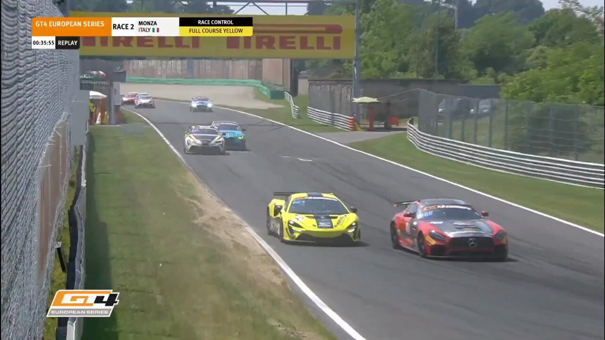 Meanwhile in GT4 at Monza...