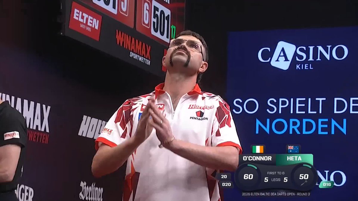 THE HEAT ESCAPES! A huge win for Damon Heta that moves him a step closer to Blackpool in July, as the Australian number one wins a crucial last-leg decider against Willie O'Connor! 📺 #ET8