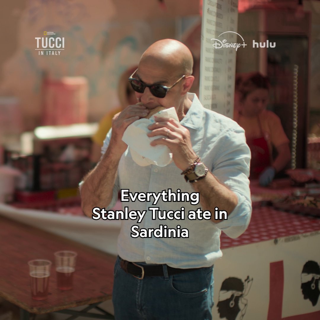 The Sardinia menu is stacked—minestrone, culurgiones… which dish would you try first? #TucciInItaly is now streaming on Disney+ and Hulu.