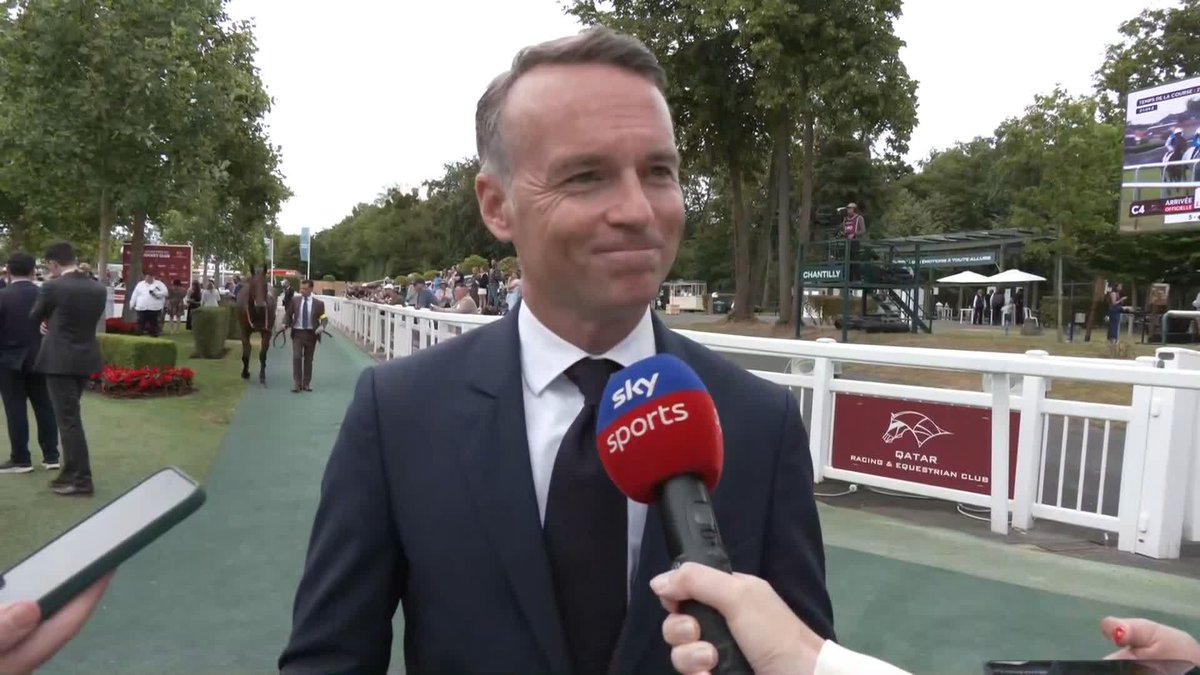 "Christophe said that his action was incredible today!" 𝐅𝐫𝐚𝐧𝐜𝐢𝐬-𝐇𝐞𝐧𝐫𝐢 𝐆𝐫𝐚𝐟𝐟𝐚𝐫𝐝 provided some winning reaction after Goliath stormed to success at Chantilly...