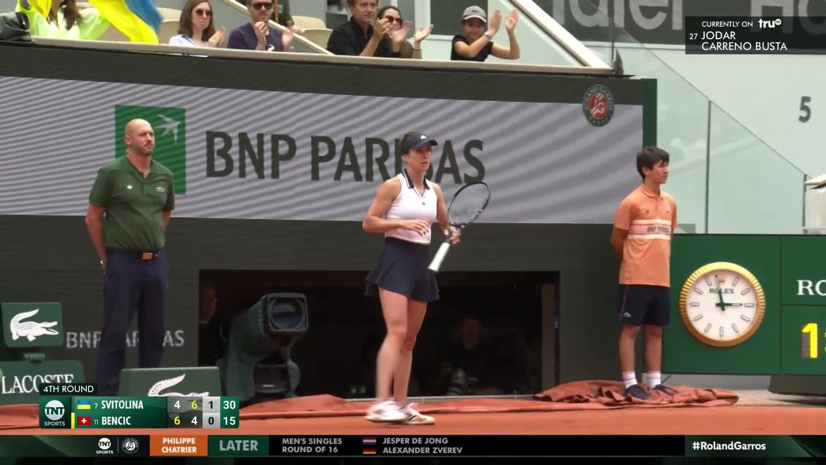 WHAT. A. SHOT. 🤯 No. 7 Elina Svitolina was in flow on her way to defeating No. 11 Belinda Bencic 😮‍💨 #RolandGarros